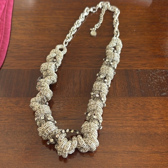 Silver Tone Adjustable Necklace - Picture 2 of 3